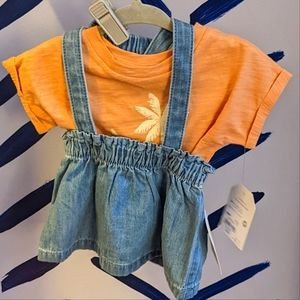 baby jean jumper w/tee